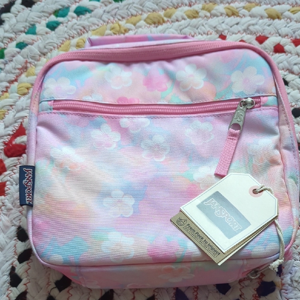 Jansport Kids Pink Floral Bag